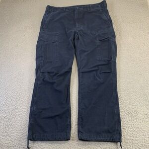 Polo Ralph Lauren Paratrooper Pants Mens 36x32 [Fits 36x30] Blue Utility Cargo